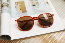 a pair of sunglasses on a table