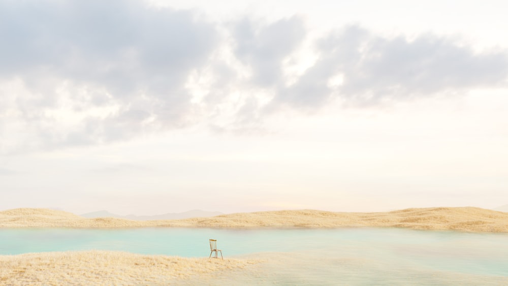 a chair on a beach