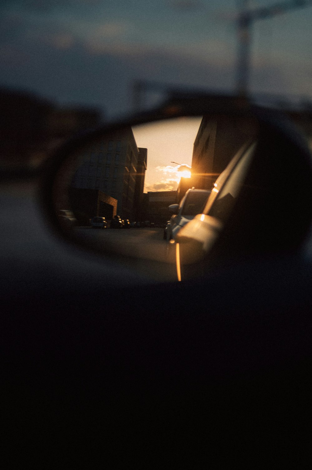 a car driving on a road