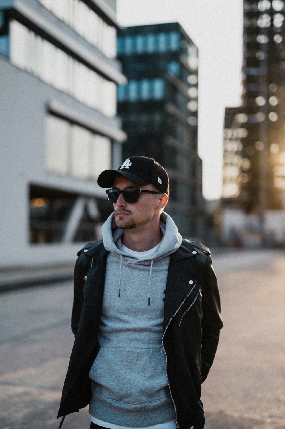 a man wearing sunglasses and a hat