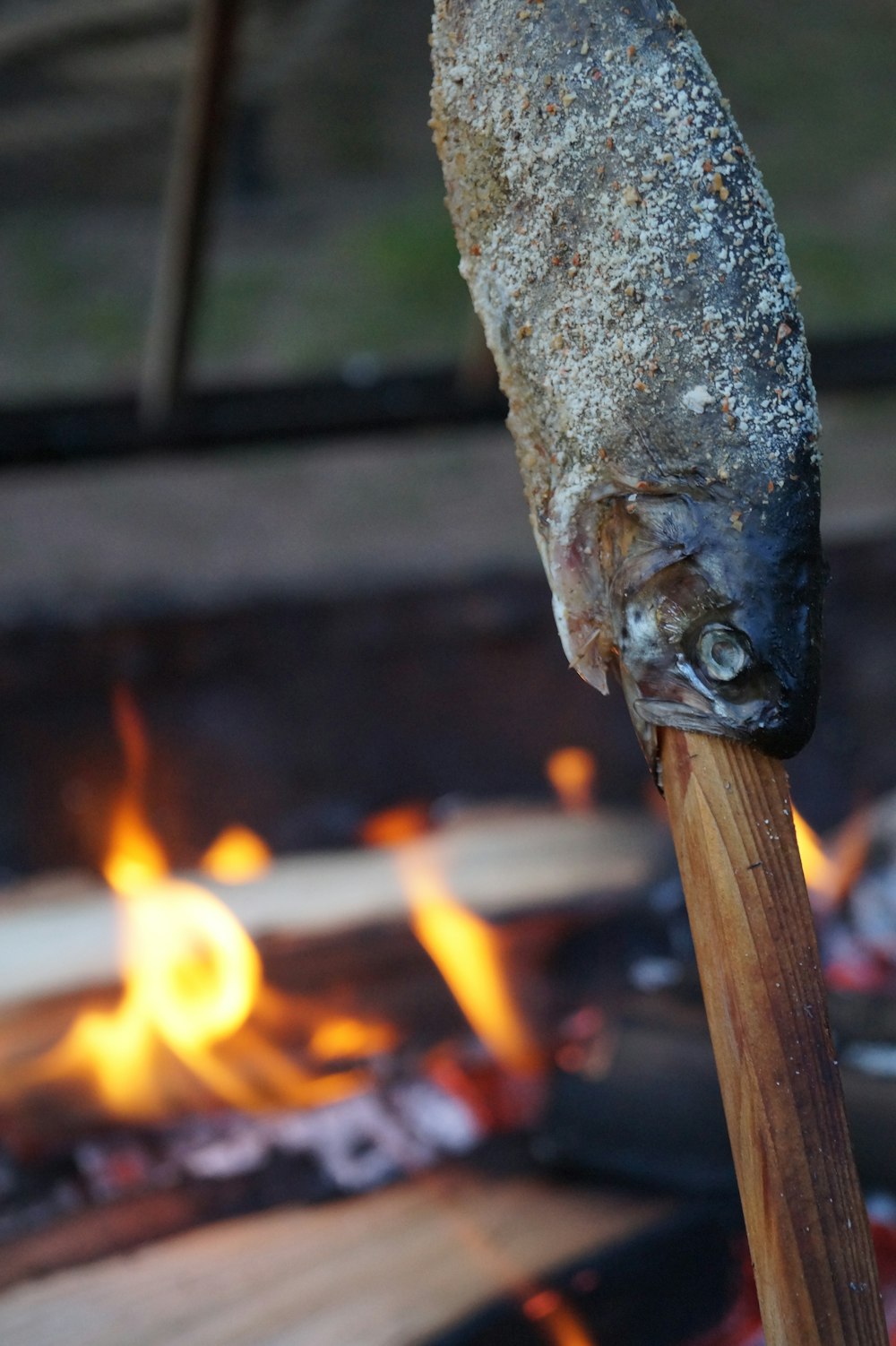 a fish on a stick