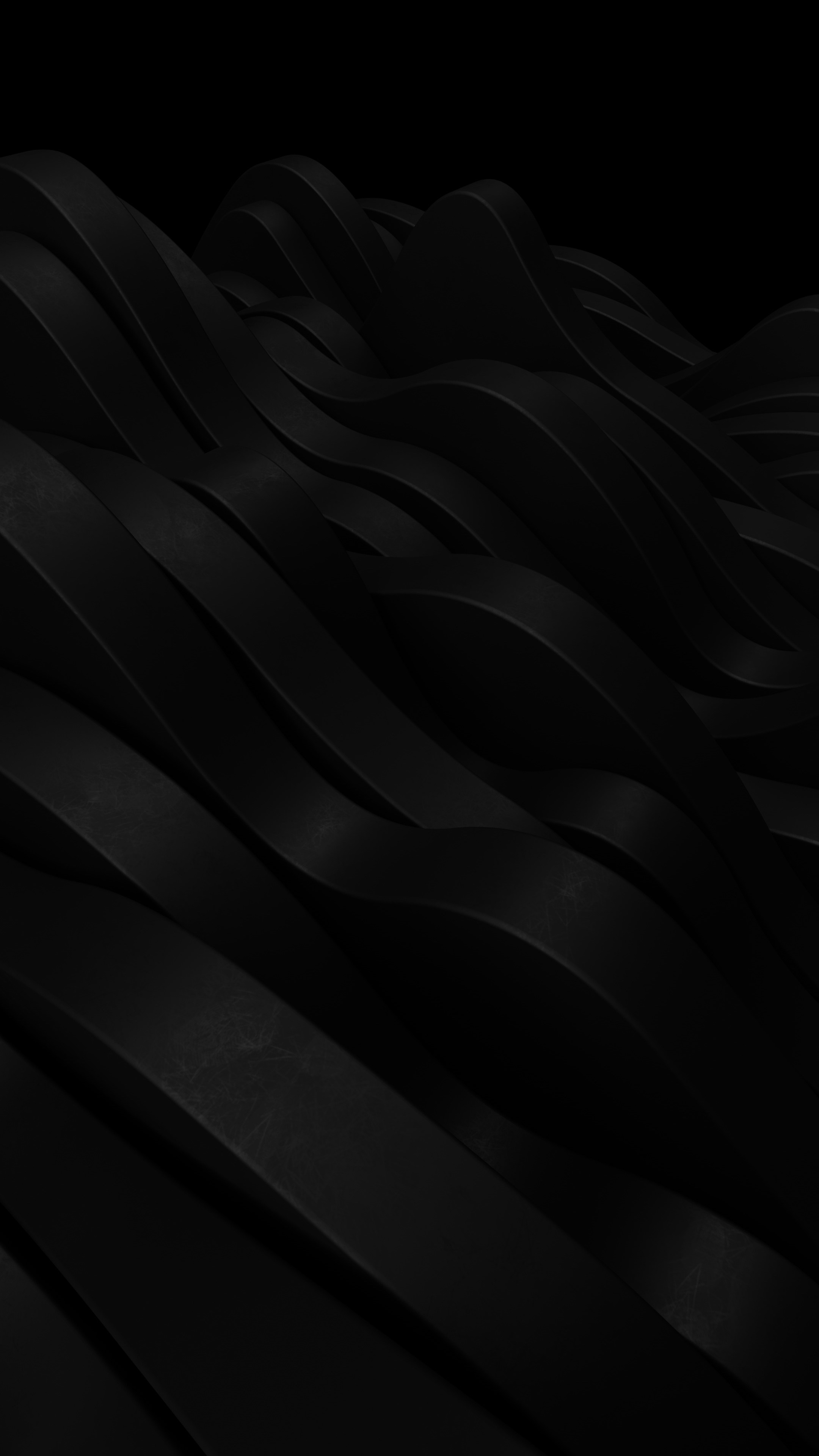 Close up of the random formation of wavy surfaces stacked on each other.