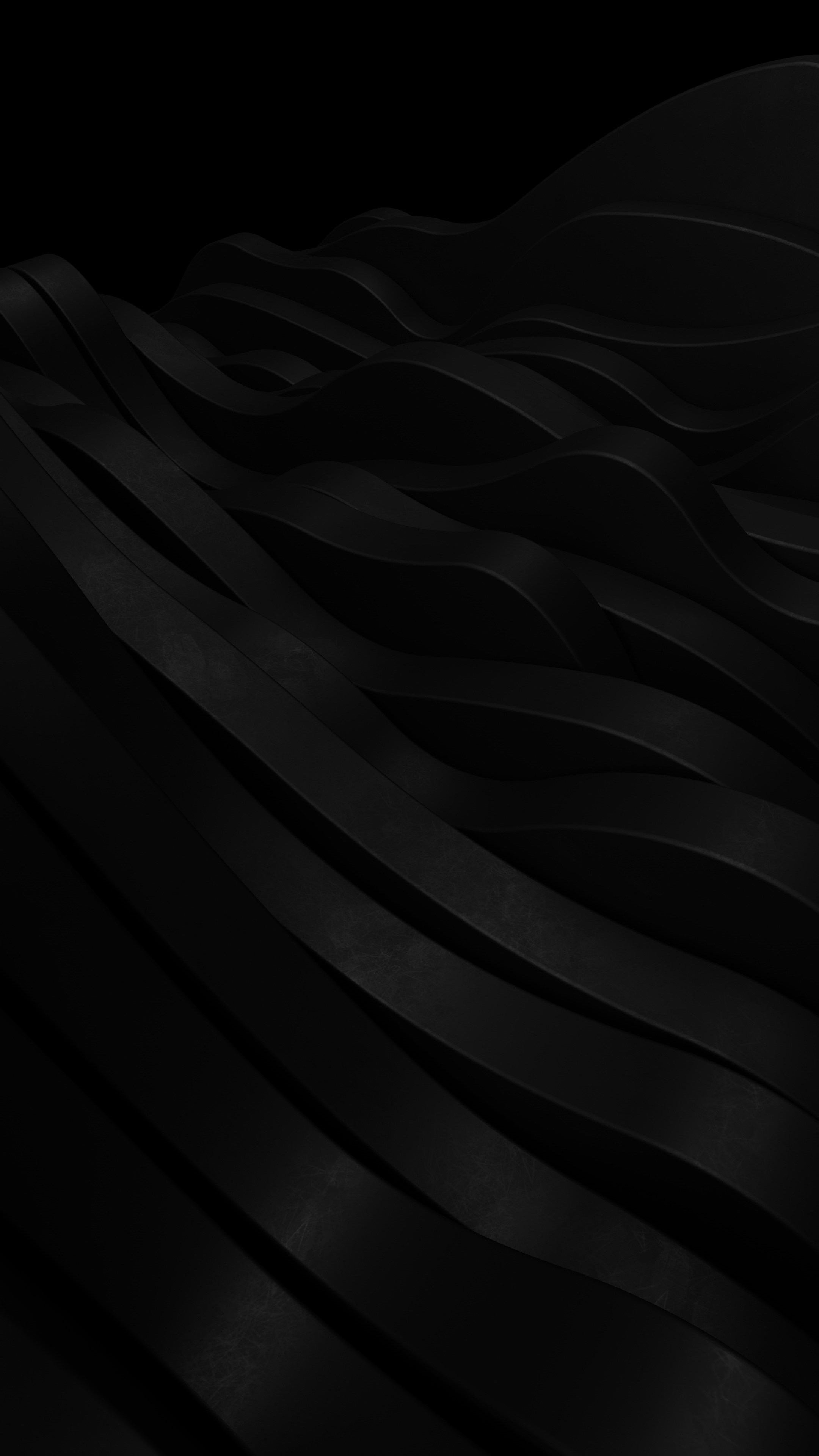 Close up of the random formation of wavy surfaces stacked on each other.