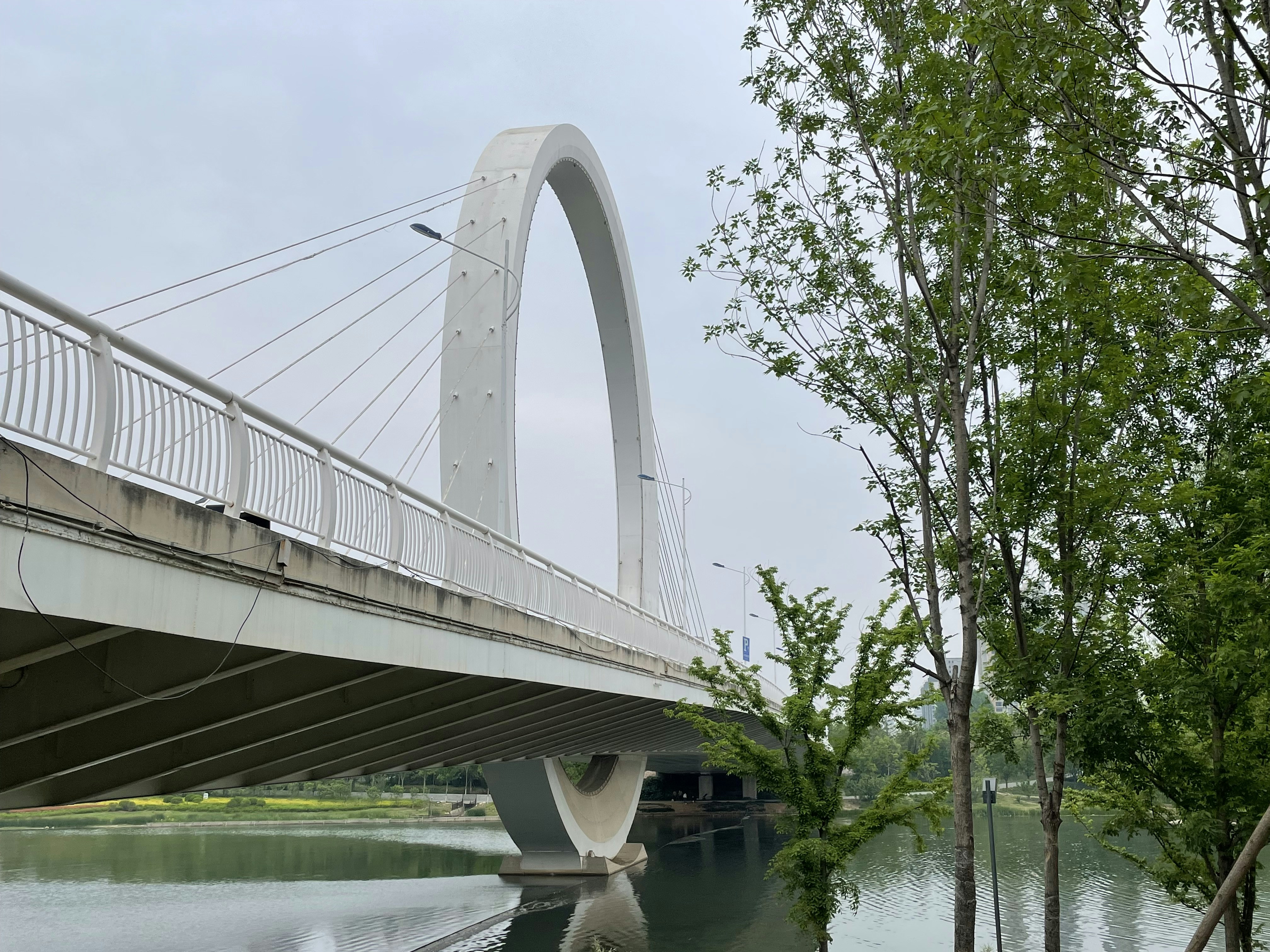 a bridge over a river