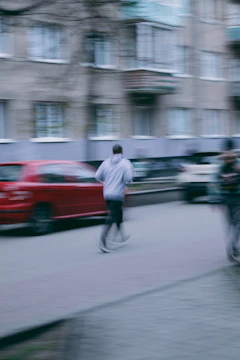 a person riding a bicycle