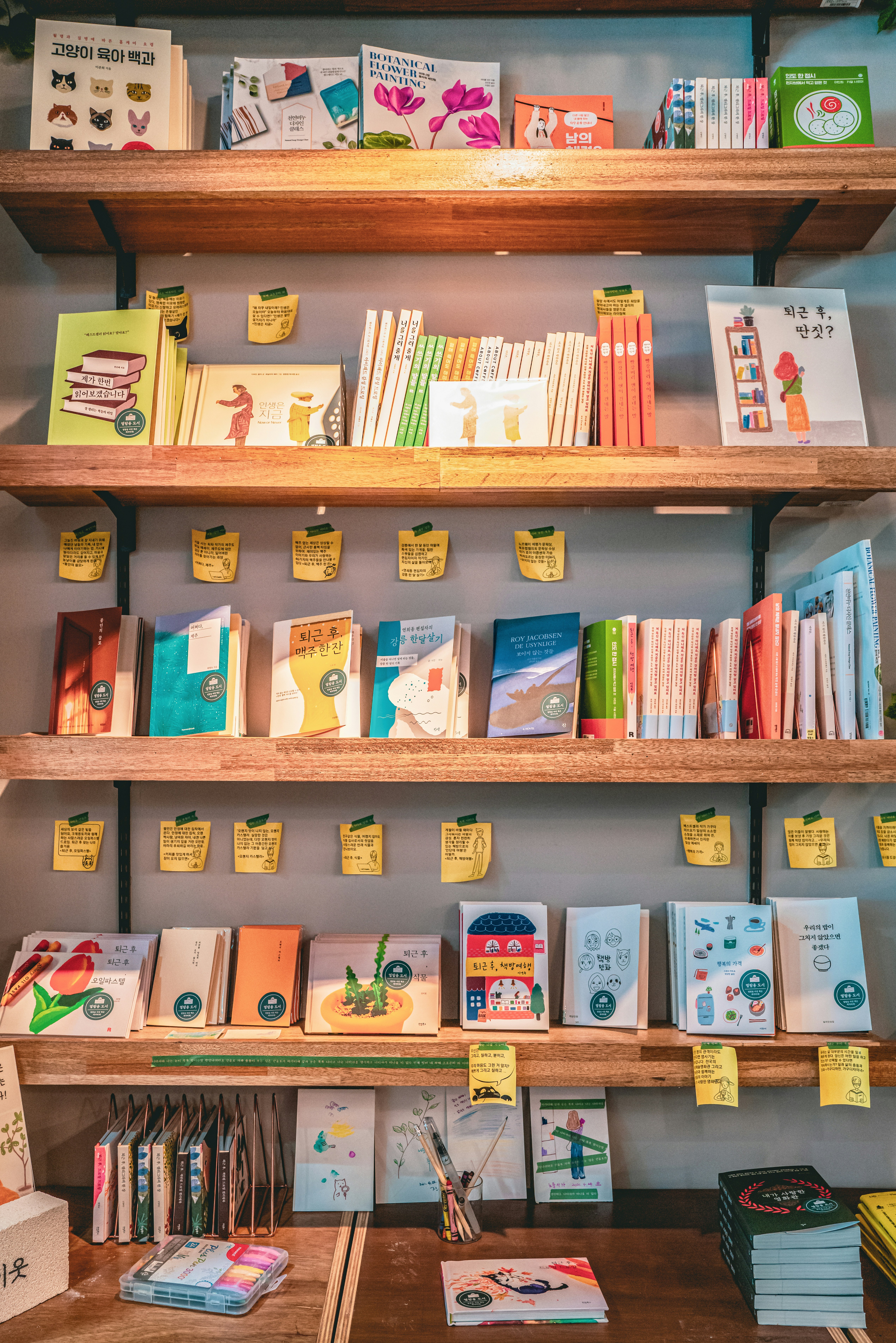 a shelf with books on it
