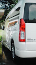 the back of a white van
