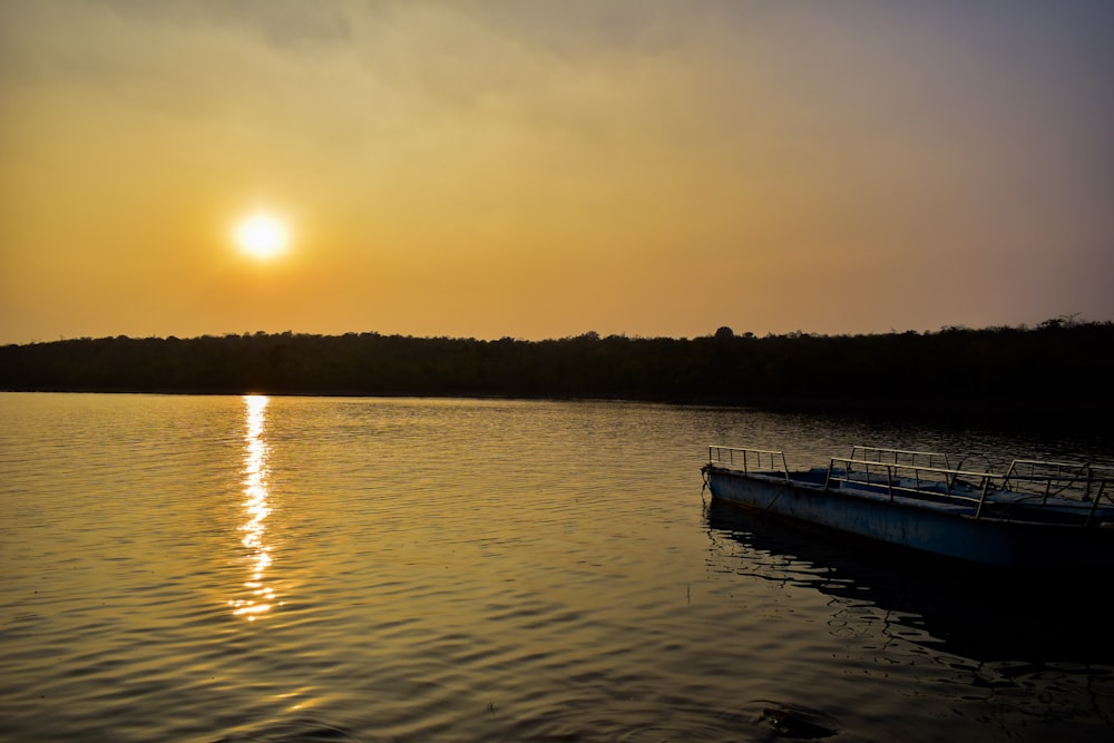 a dock on a lake