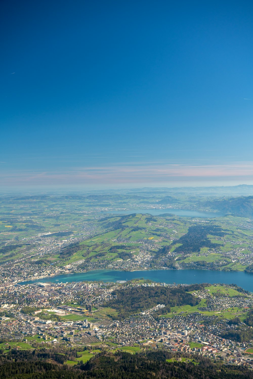 a city next to a body of water