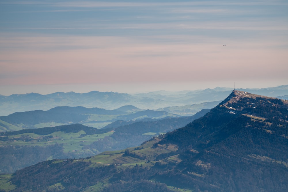 a view of a mountain range