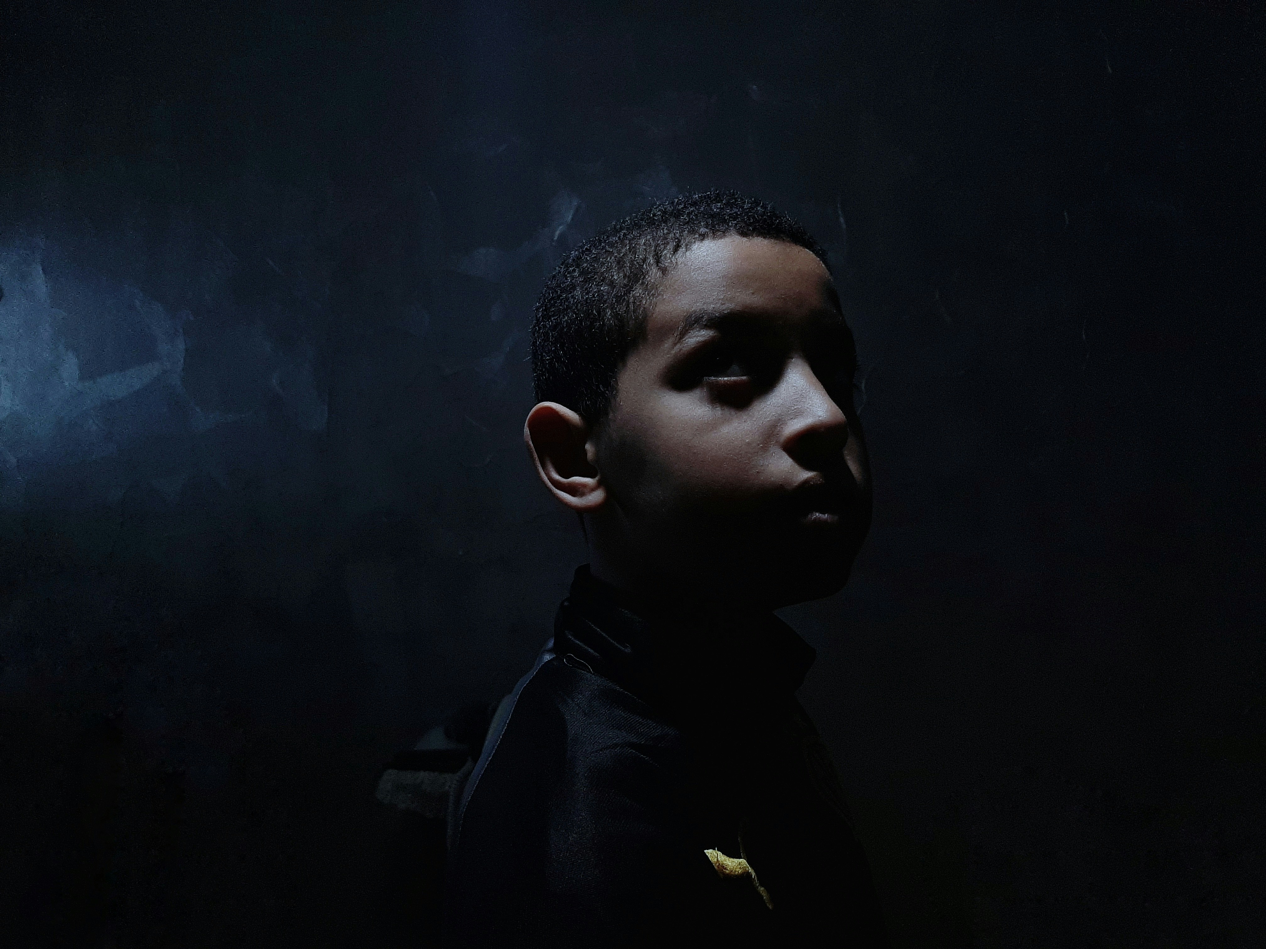 a man looking at the camera