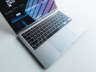 a laptop with a keyboard