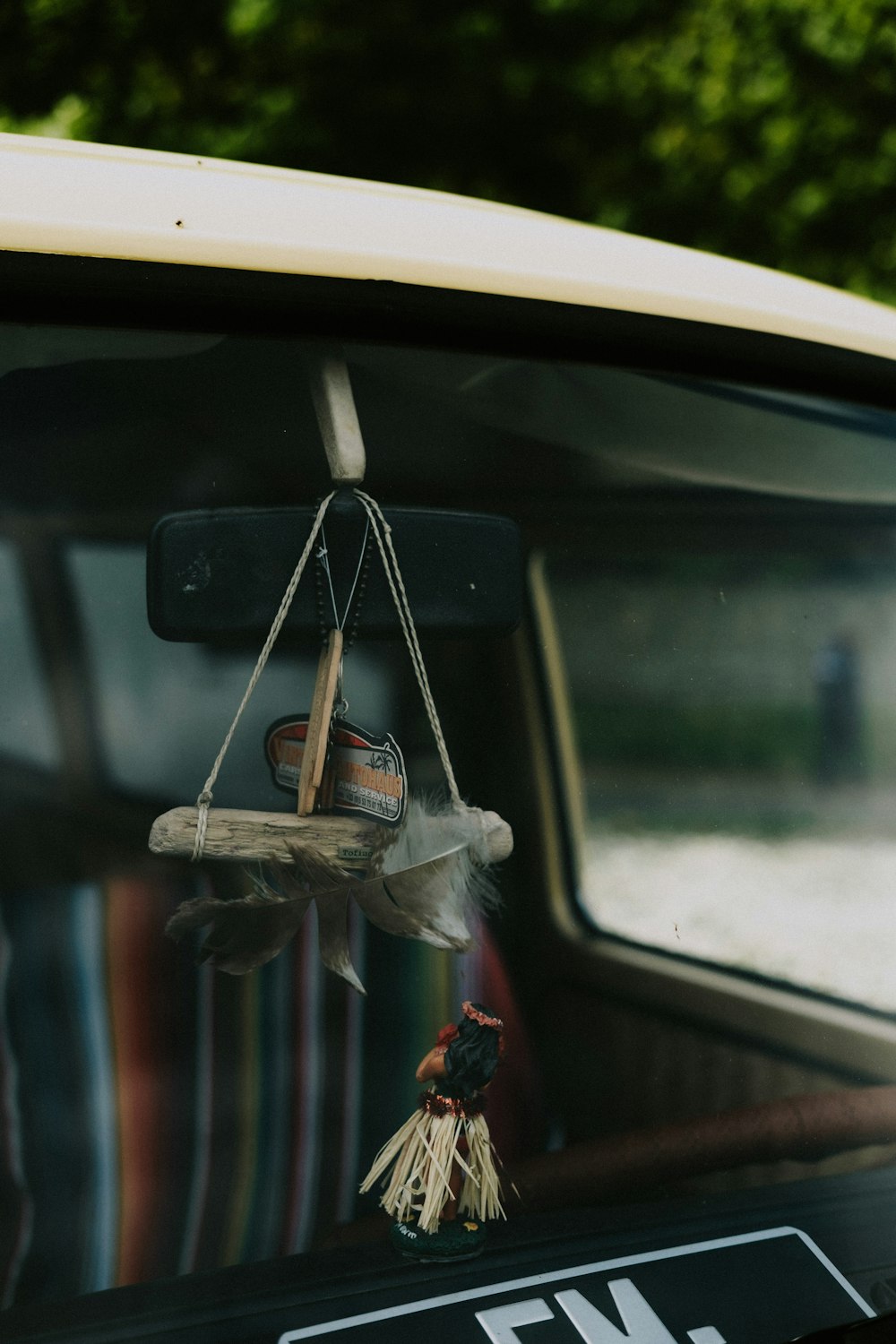 a couple of birds on a car