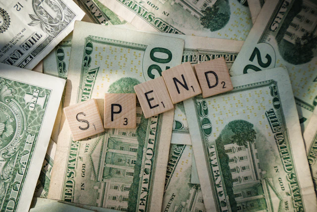 Persona organizando sus finanzas personales