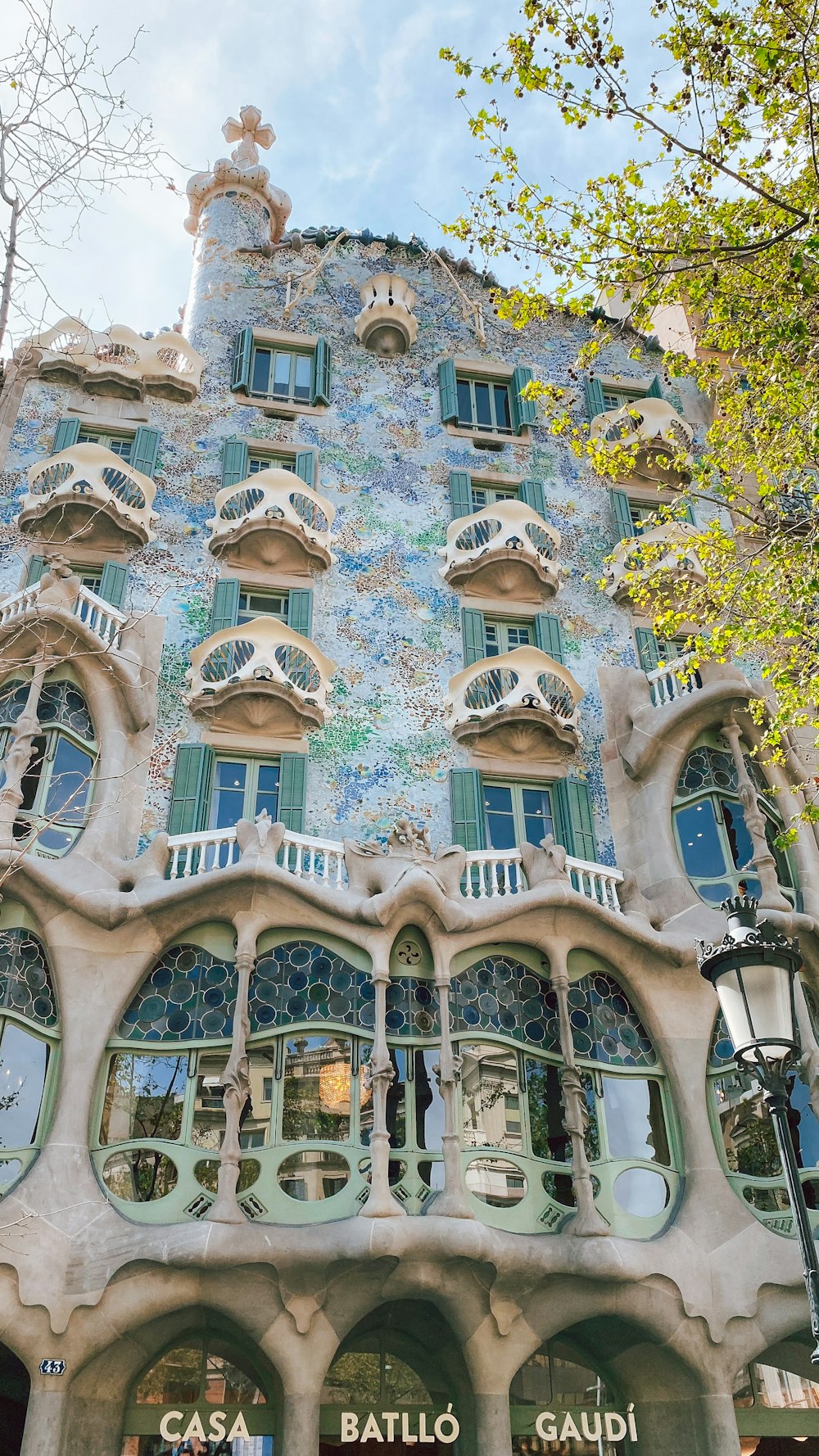 Casa Batlló with many windows