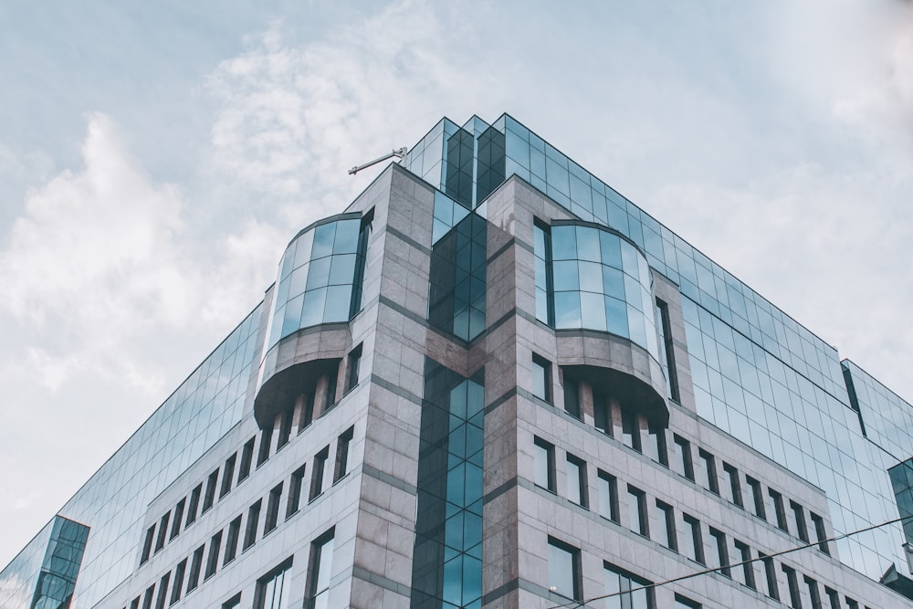 a low angle view of a building