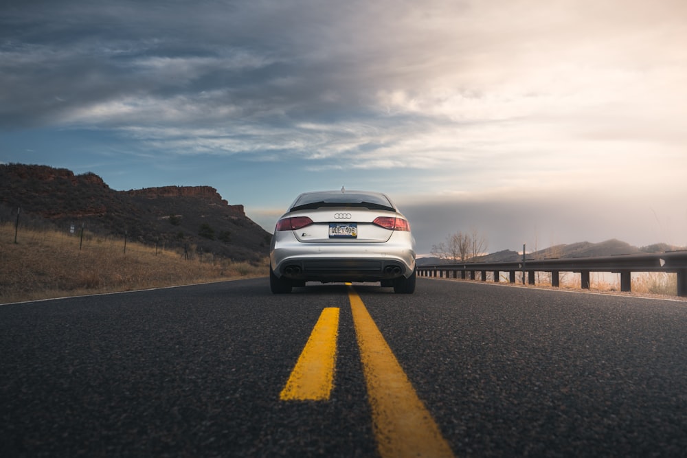 a car on a road