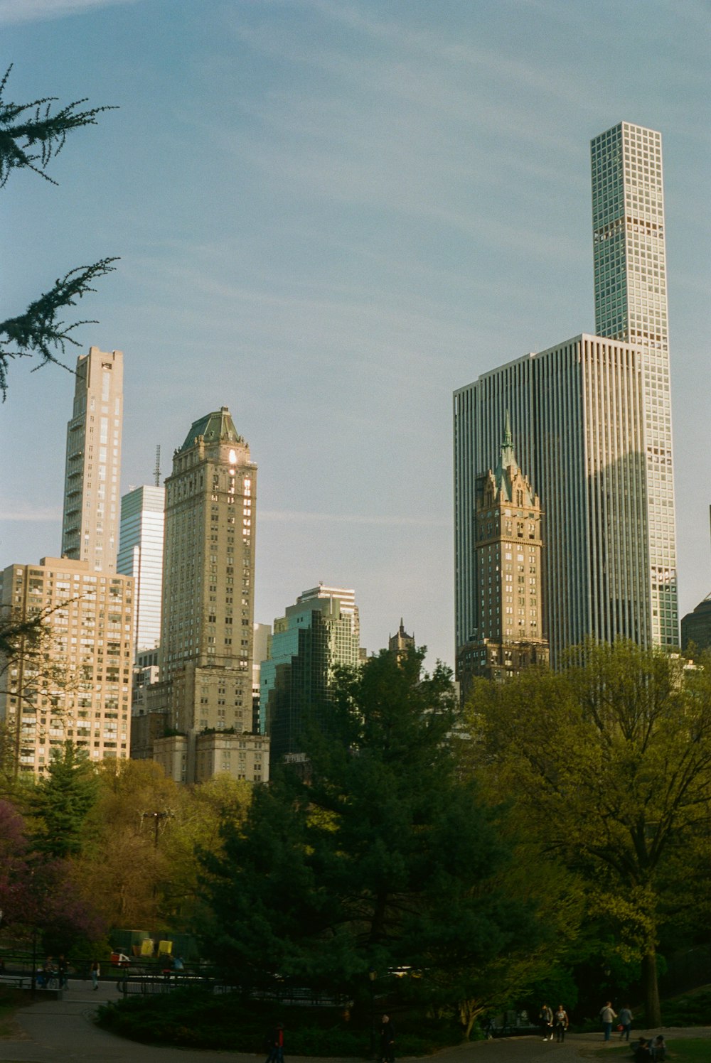 a group of tall buildings