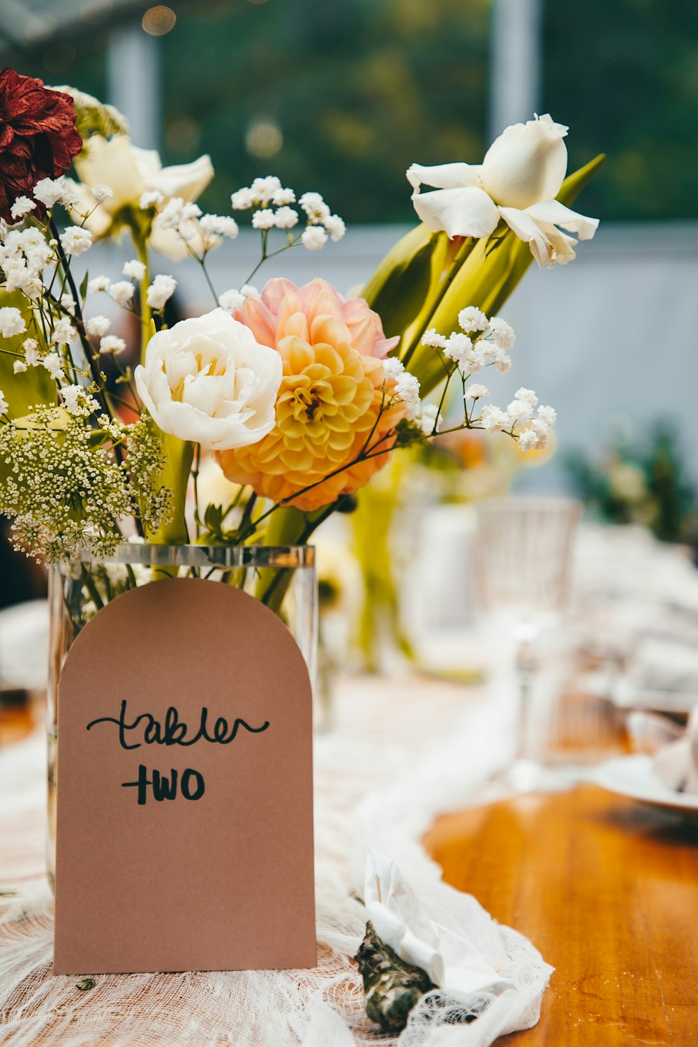 a vase with flowers