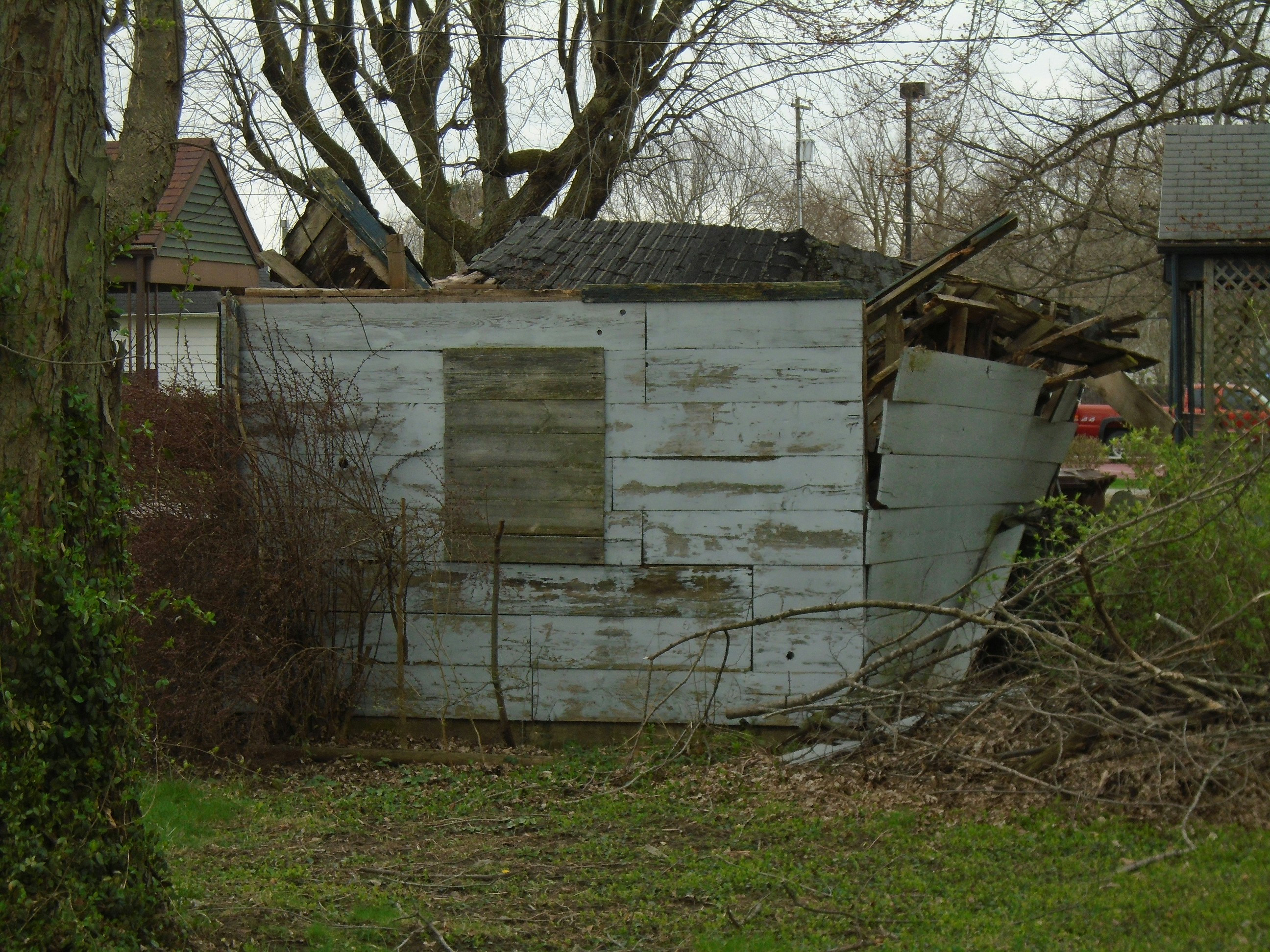 generator damaged by severe storm