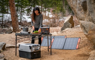 Portable solar power prepping camping off roading