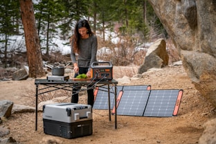 Portable solar power prepping camping off roading