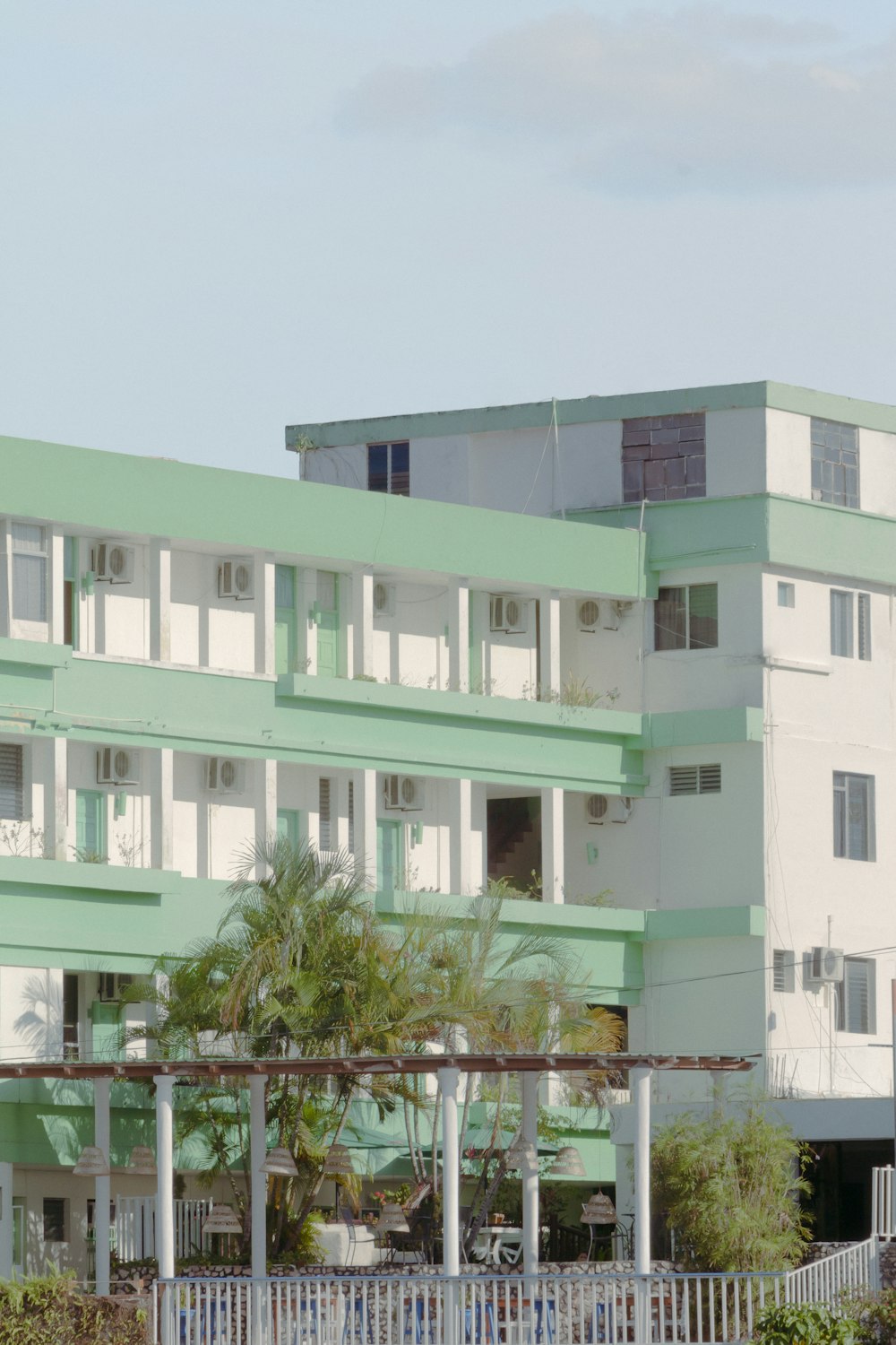 a building with a green roof