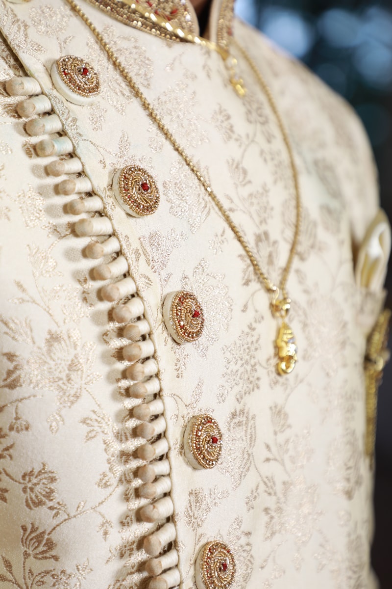 Ivory Sherwani Set