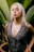a woman with blonde hair