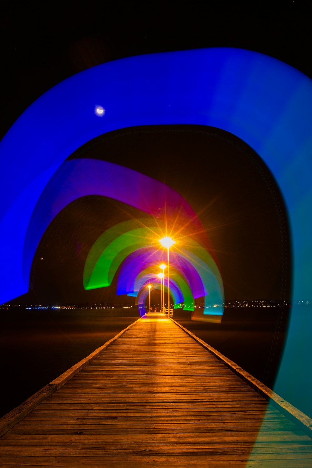 a tunnel with a bright light