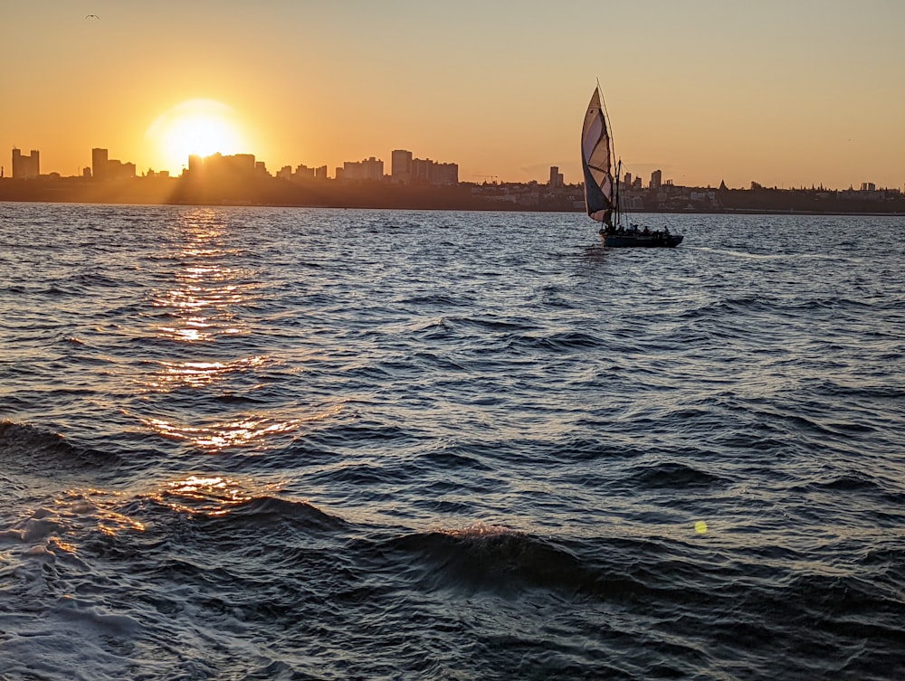 a sailboat on the water