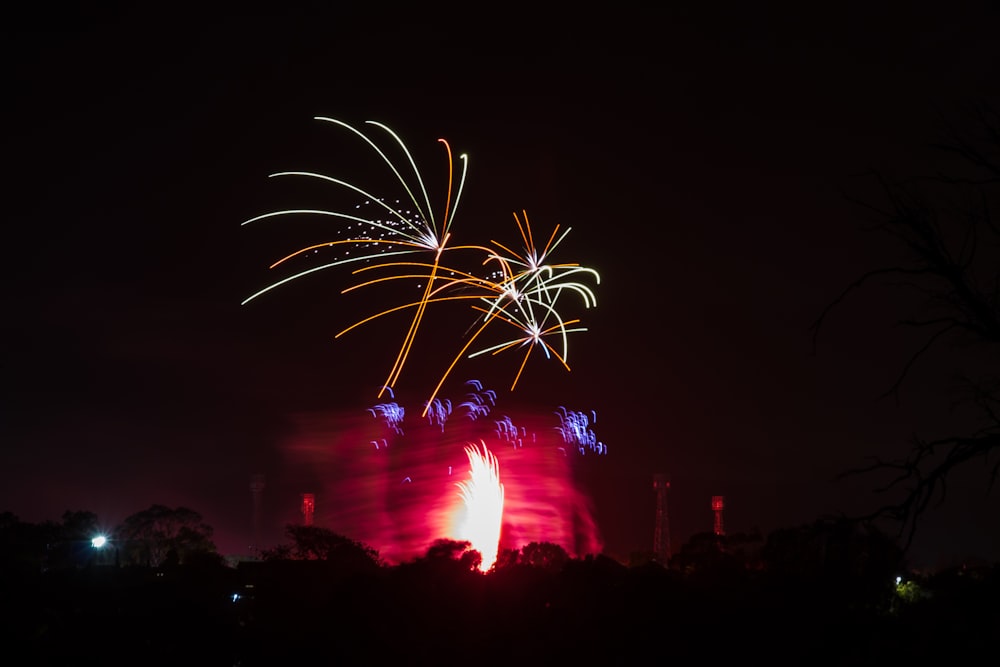 fireworks in the sky