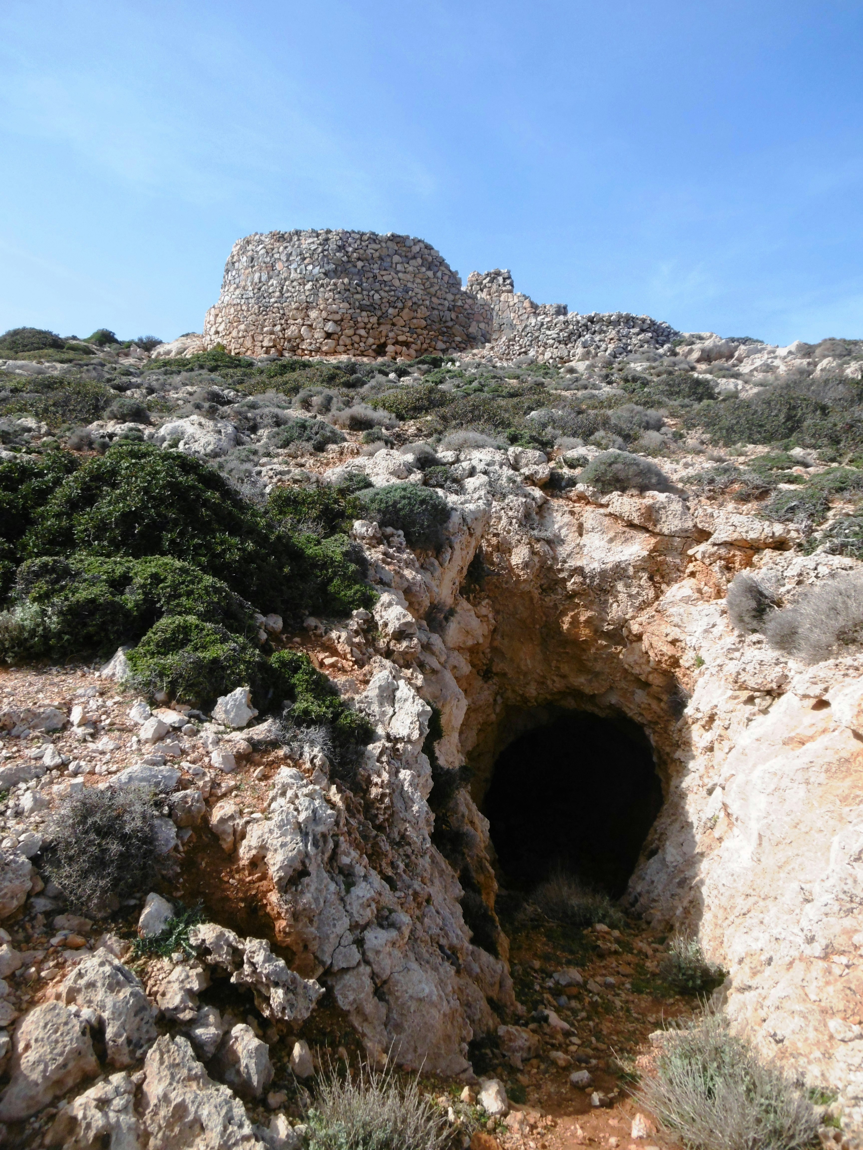a rock tunnel in a mountain