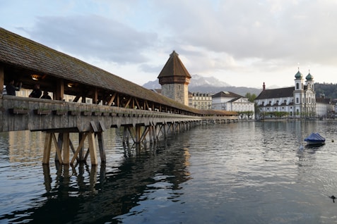 Kapellbrücke over a body of water