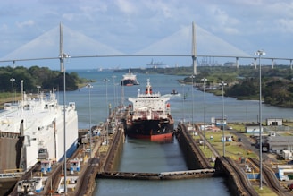 a large ship docked