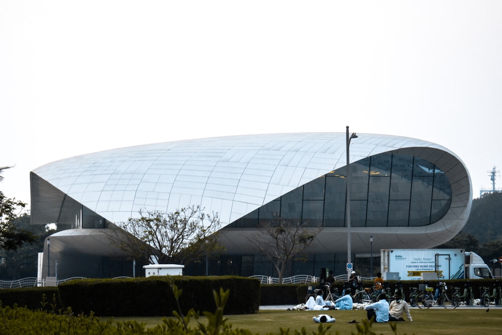 a large building with a dome roof