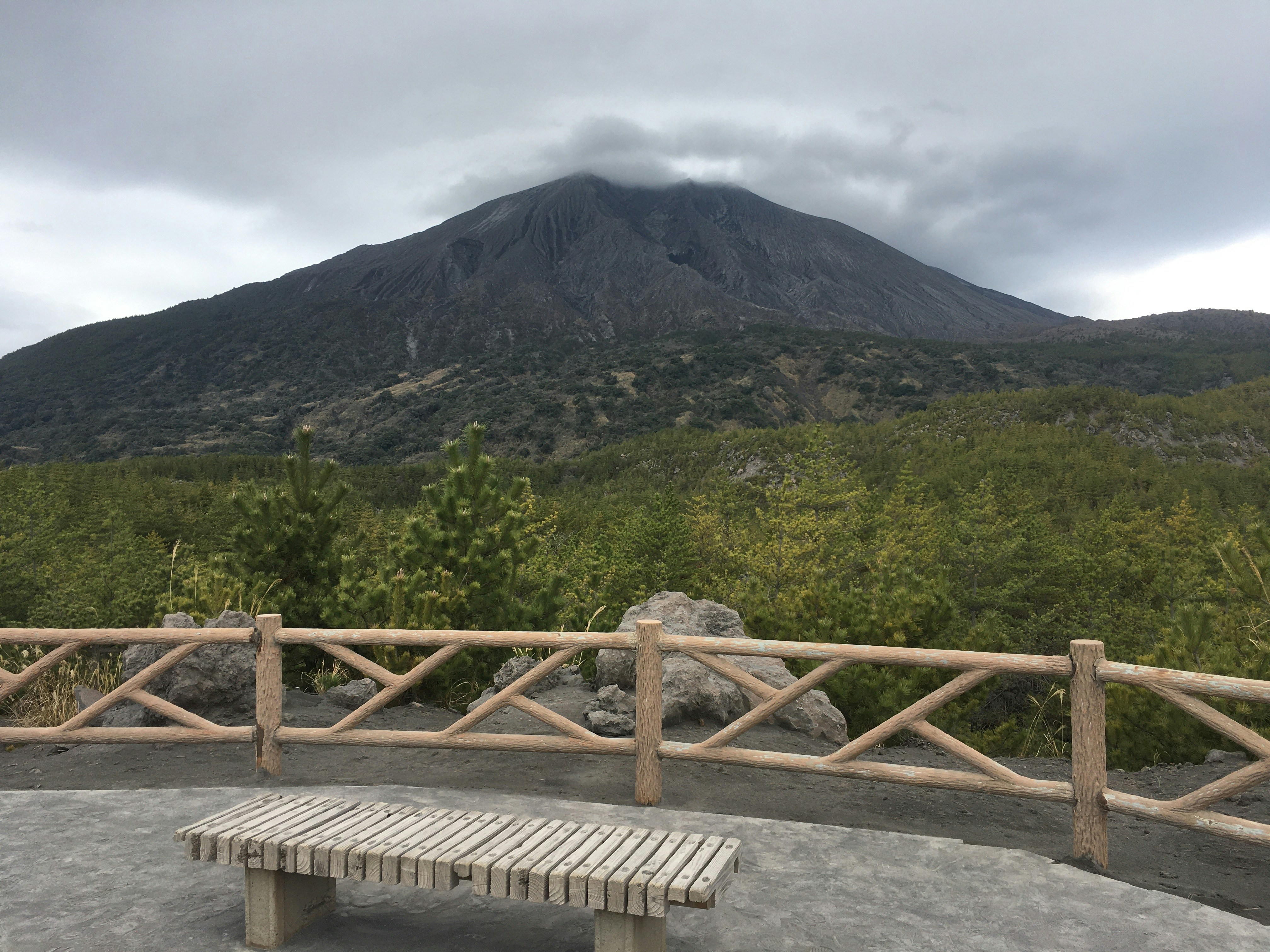 Volcano with bad mood 