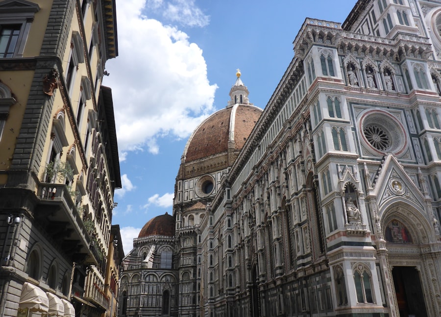 Renaissance-costumed flag bearers in Florence's corteo storico parade