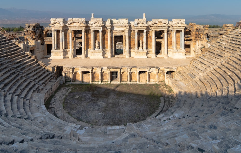 a large ancient building