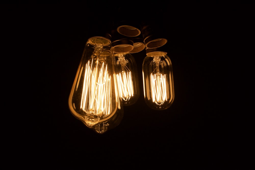 a couple of light bulbs