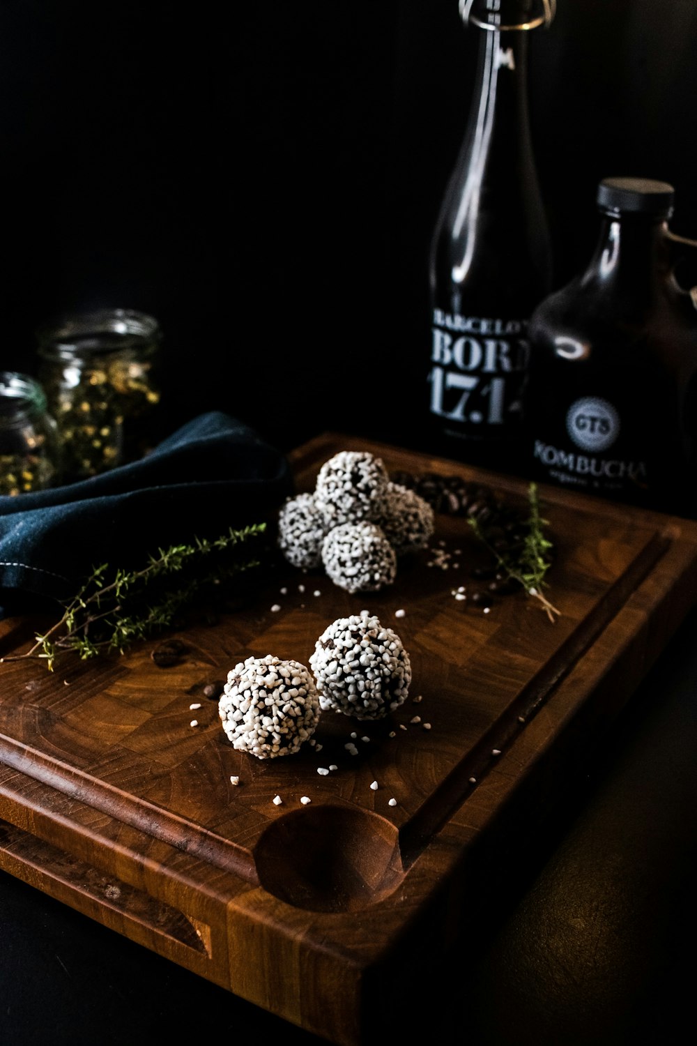 a group of objects on a table