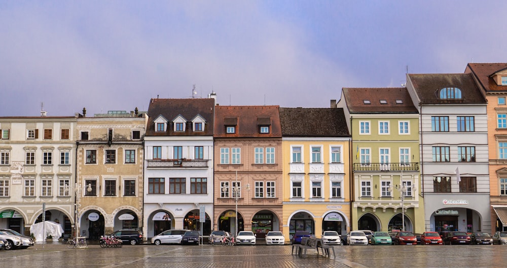 a row of buildings