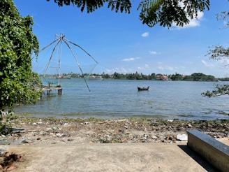 a boat in the water
