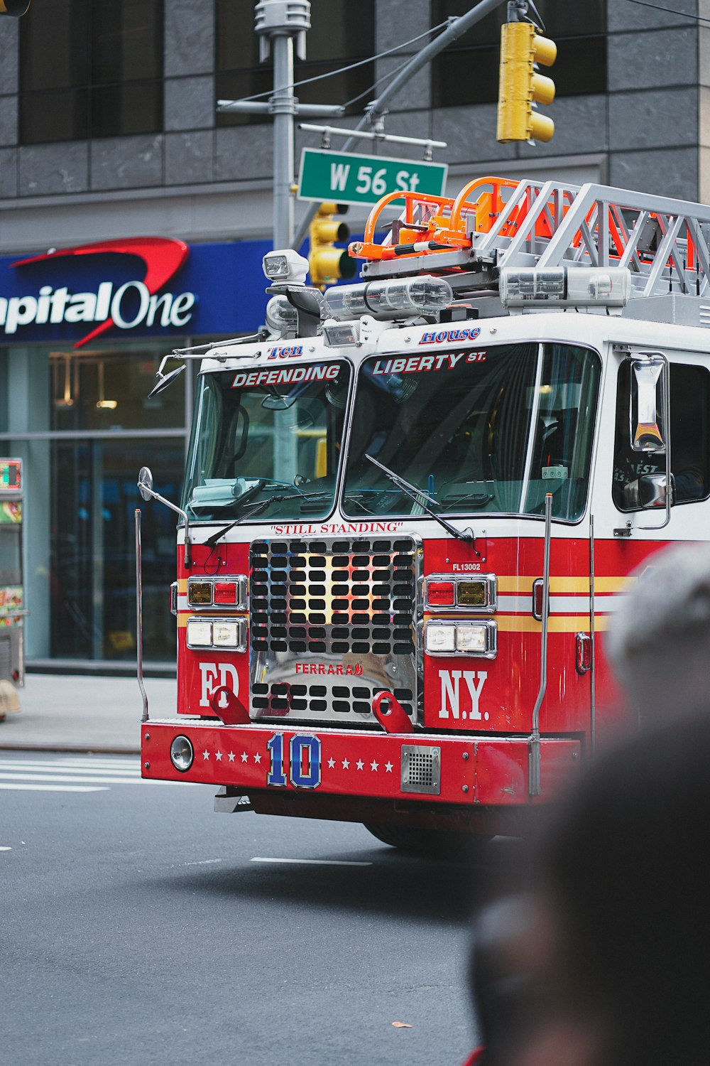 a fire truck on the street