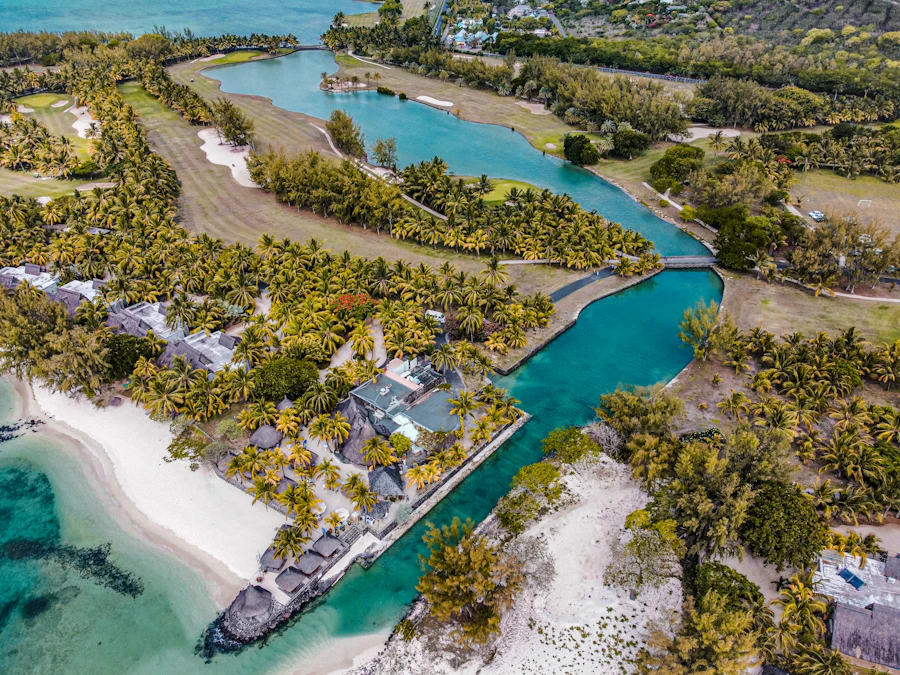 Le Morne resort aerial view, Mauritius — airport transfer destination