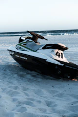 a person on a jet ski