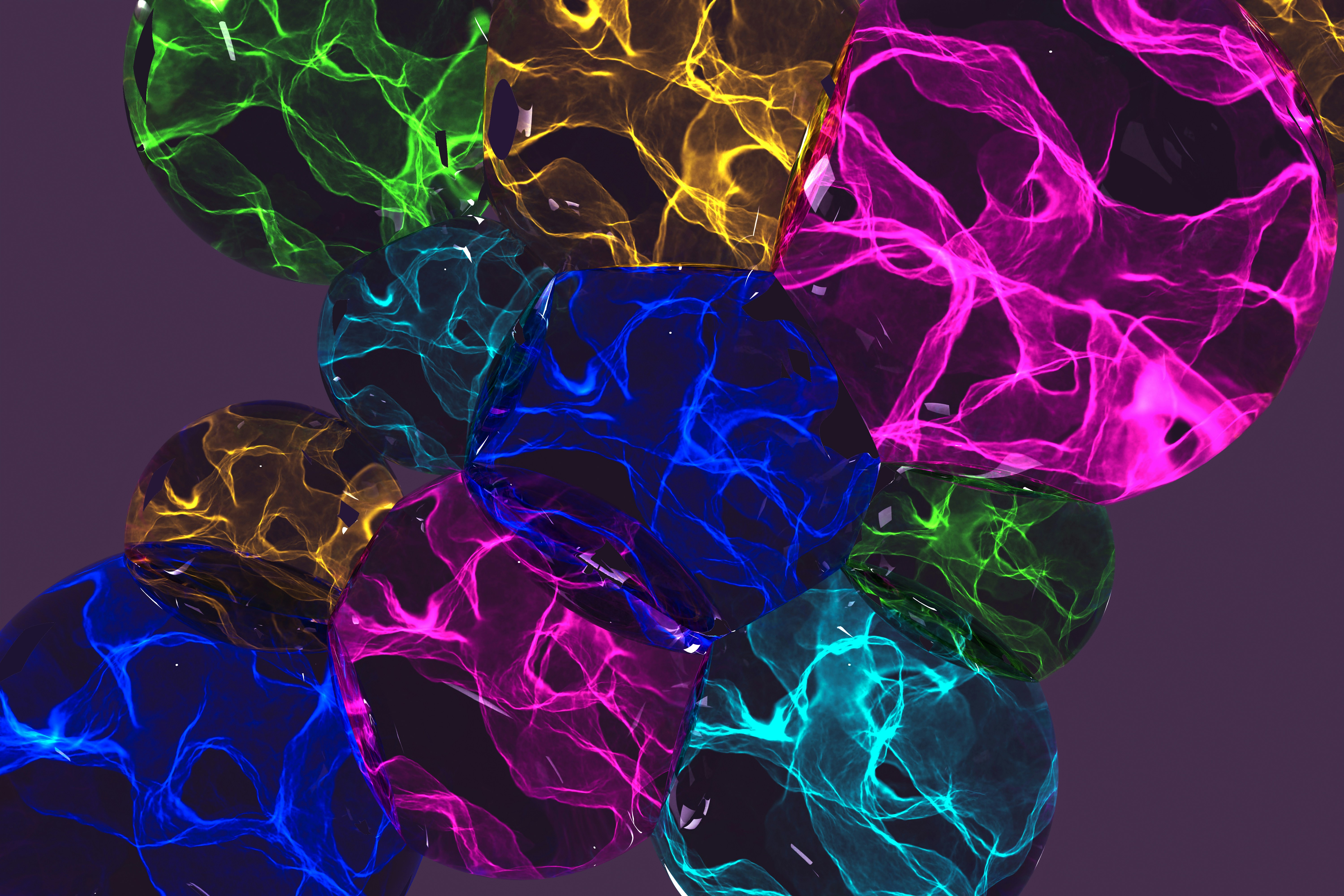 a group of colorful flowers