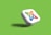 A three-dimensional square with rounded edges featuring an interlocking design in red, green, blue, and orange on its front, set against a vibrant green background. The shadow underneath suggests the object is floating.