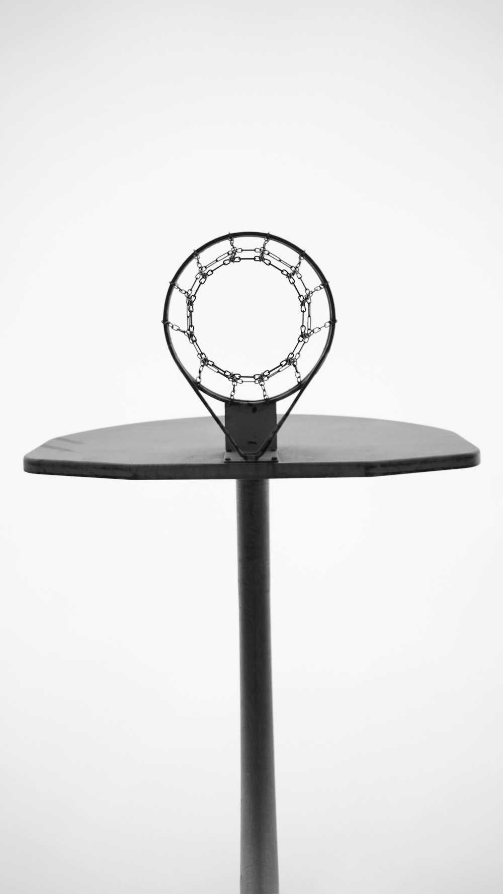 a basketball hoop with a net