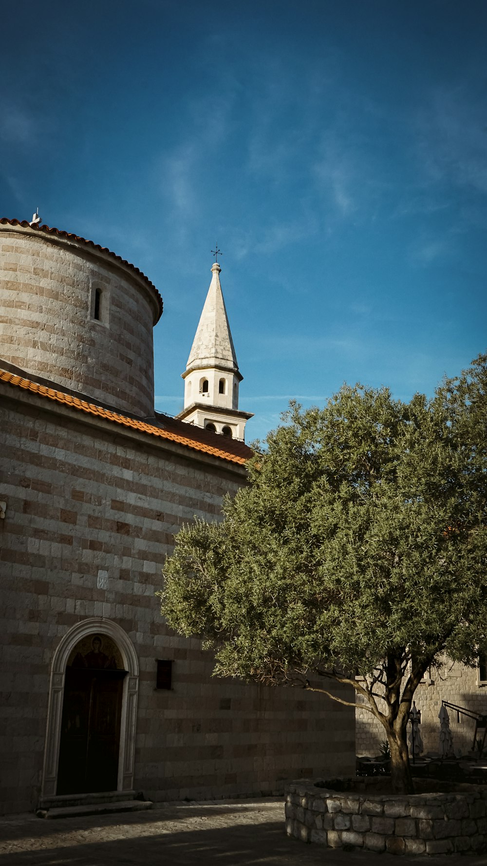 a building with a tower